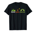Peace Love Camping T-Shirt - Unique Graphic Men Women - T-Shirt, Sweatshirt, Hoodie