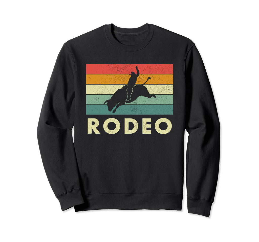 Bull Rider Distressed Rodeo Sweatshirt - Novelty Apparel Men Women - T-Shirt, Sweatshirt, Hoodie