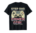 Step Dad Gamer Fathers Day T-Shirt - Minimalist Print Men Women - T-Shirt, Sweatshirt, Hoodie