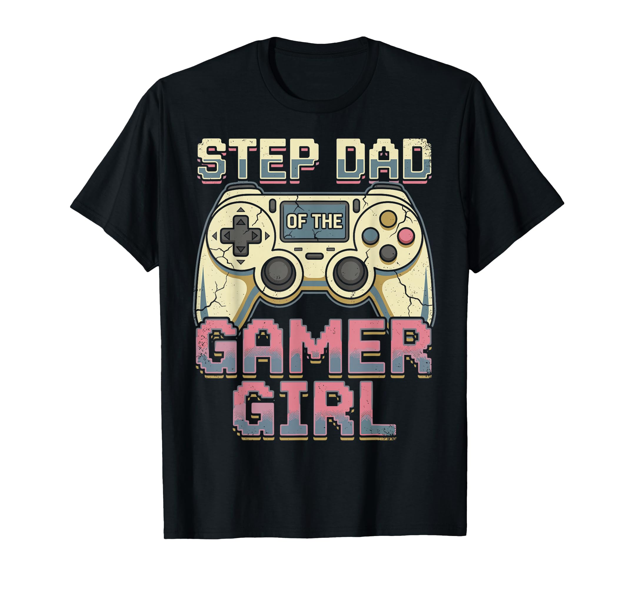 Step Dad Gamer Fathers Day T-Shirt - Minimalist Print Men Women - T-Shirt, Sweatshirt, Hoodie