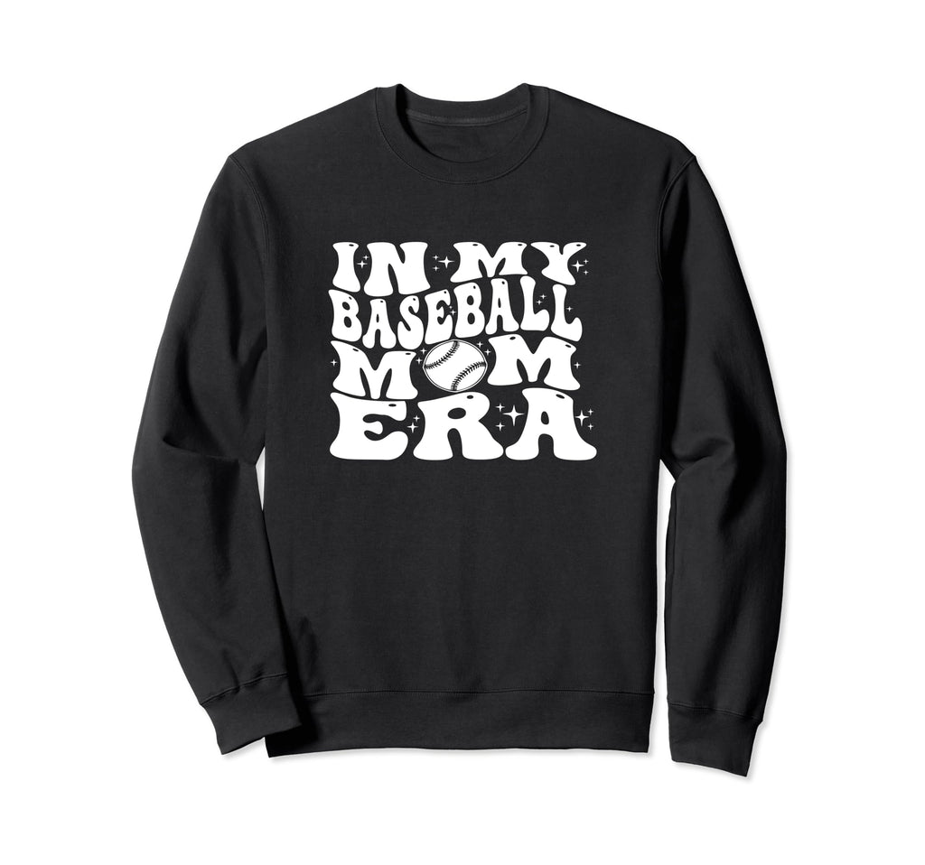 My Baseball Mom Era Mom Life Game Day Sweatshirt - Graphic Print Unisex - T-Shirt, Sweatshirt, Hoodie