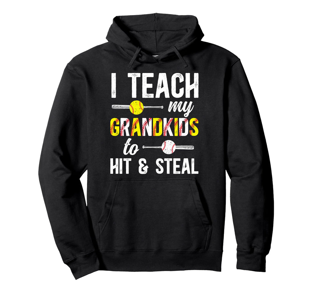 Baseball Softball Papa Grandpa Funny Hoodie - Custom Art Print Unisex - T-Shirt, Sweatshirt, Hoodie