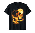 Dachshund Howling To Moon 90S Animal T-Shirt - Aesthetic Graphic Unisex - T-Shirt, Sweatshirt, Hoodie