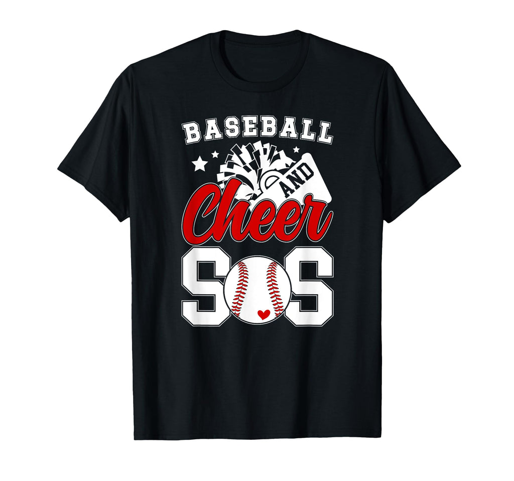 Baseball And Cheer Sis Baseball T-Shirt - Custom Art Print for Adults - T-Shirt, Sweatshirt, Hoodie