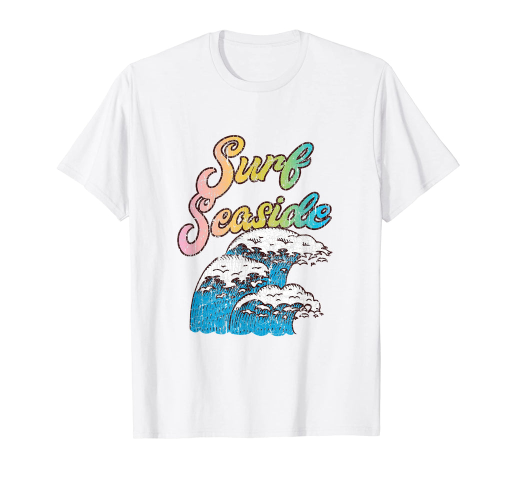 Seaside Oregon Surf 60S 70S 80S T-Shirt - Unique Graphic Men Women - T-Shirt, Sweatshirt, Hoodie