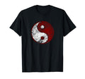 Yin Yang Artistic Rustic Distressed T-Shirt - Minimalist Print Unisex - T-Shirt, Sweatshirt, Hoodie
