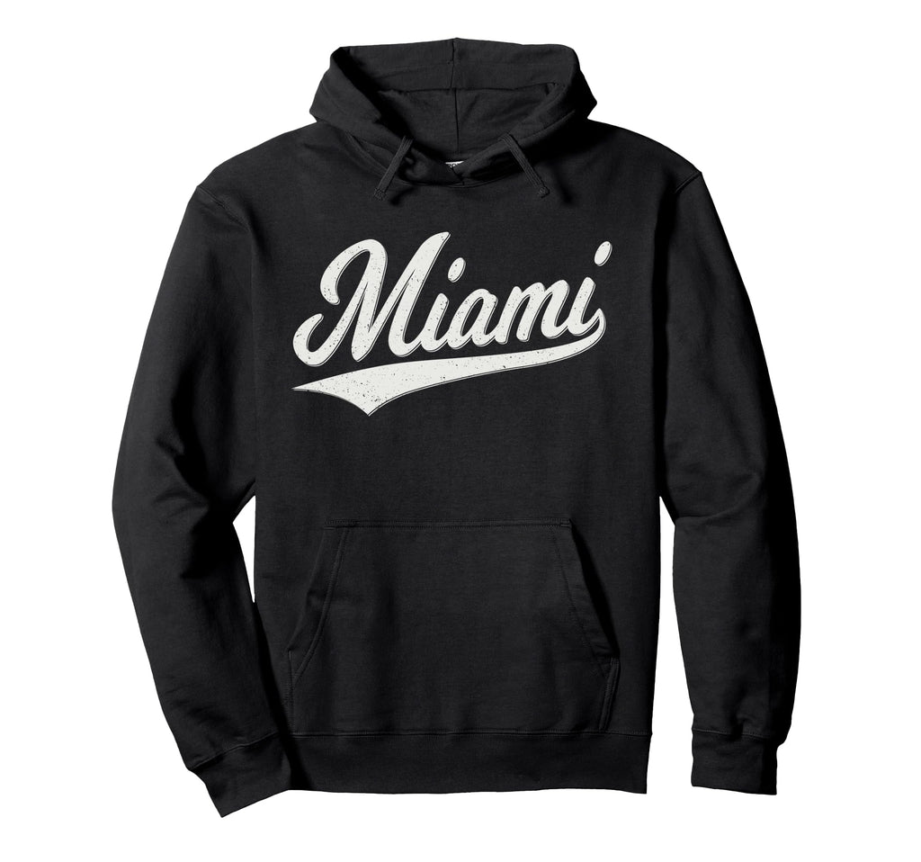 Miami Florida Varsity Script Hoodie - Casual Everyday Wear for Adults - T-Shirt, Sweatshirt, Hoodie