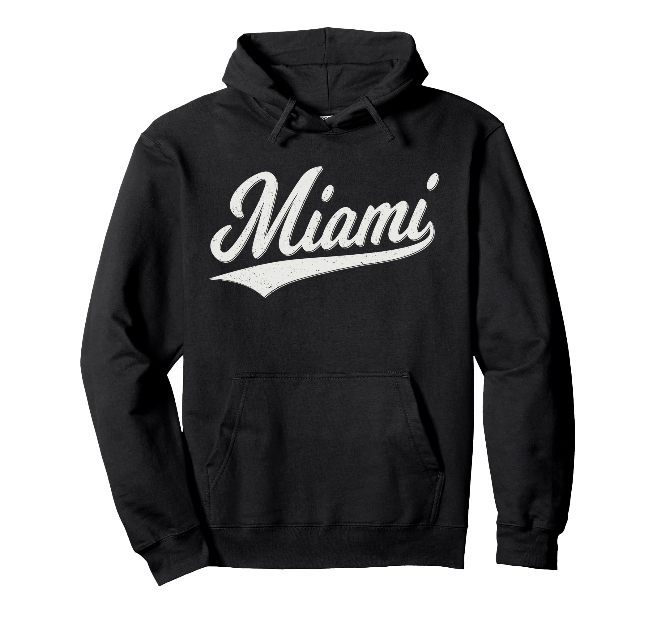 Miami Florida Varsity Script Hoodie - Casual Everyday Wear for Adults - T-Shirt, Sweatshirt, Hoodie