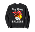 Busy Raising Ballers Softball Sweatshirt - Minimalist Print Unisex - T-Shirt, Sweatshirt, Hoodie