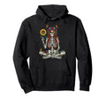 Skull Sunflower Floral Skeleton Hoodie - Streetwear Style for Adults - T-Shirt, Sweatshirt, Hoodie