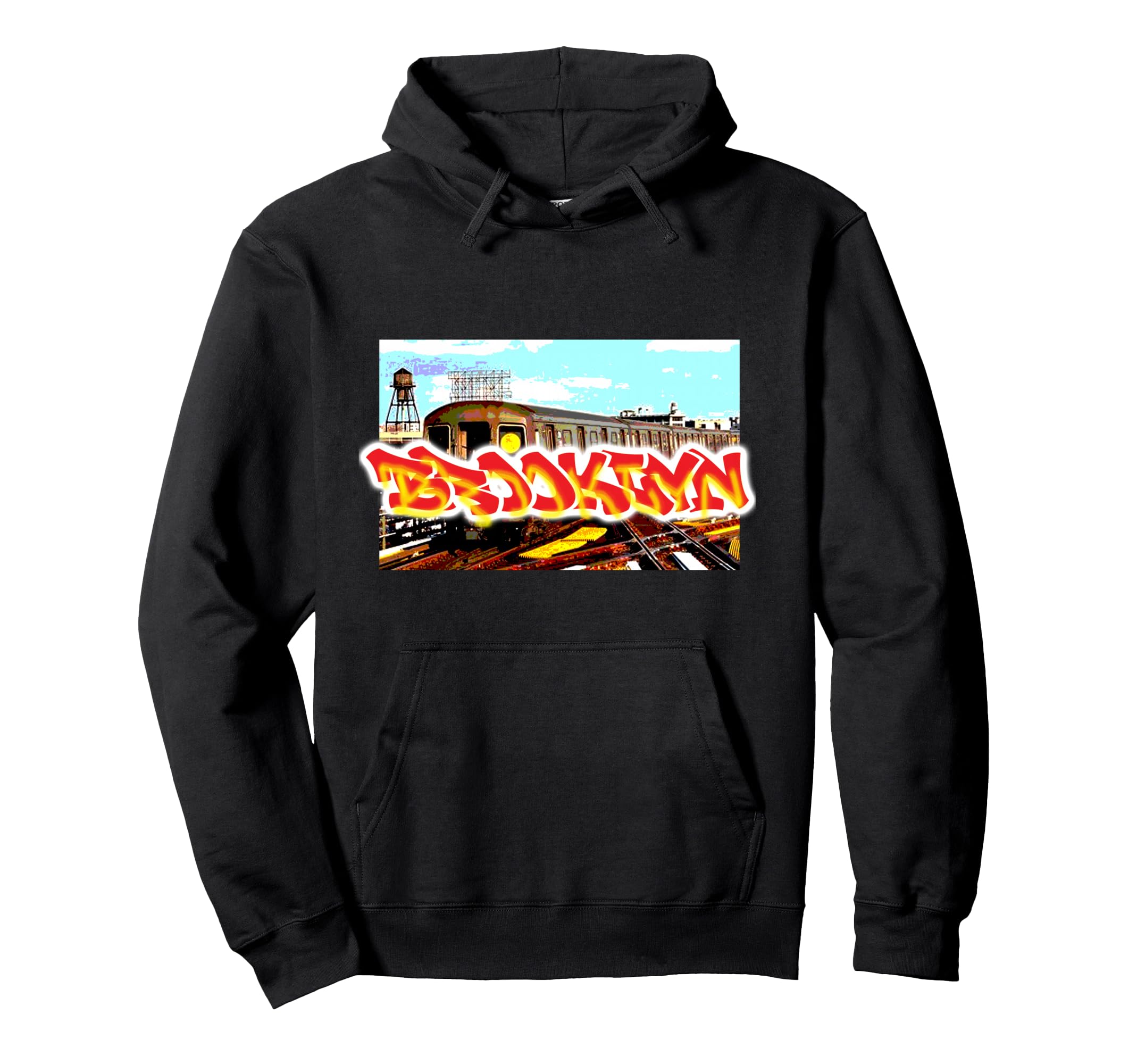 Brooklyn New York Hip Hop Nyc Old School Hoodie - Custom Art Print Unisex - T-Shirt, Sweatshirt, Hoodie