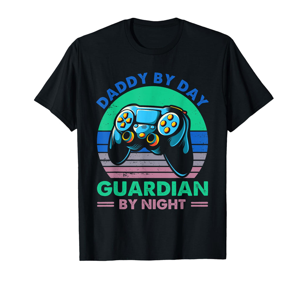 Daddy Day Guardian Night Gamer Dad T-Shirt - Aesthetic Graphic Men Women - T-Shirt, Sweatshirt, Hoodie