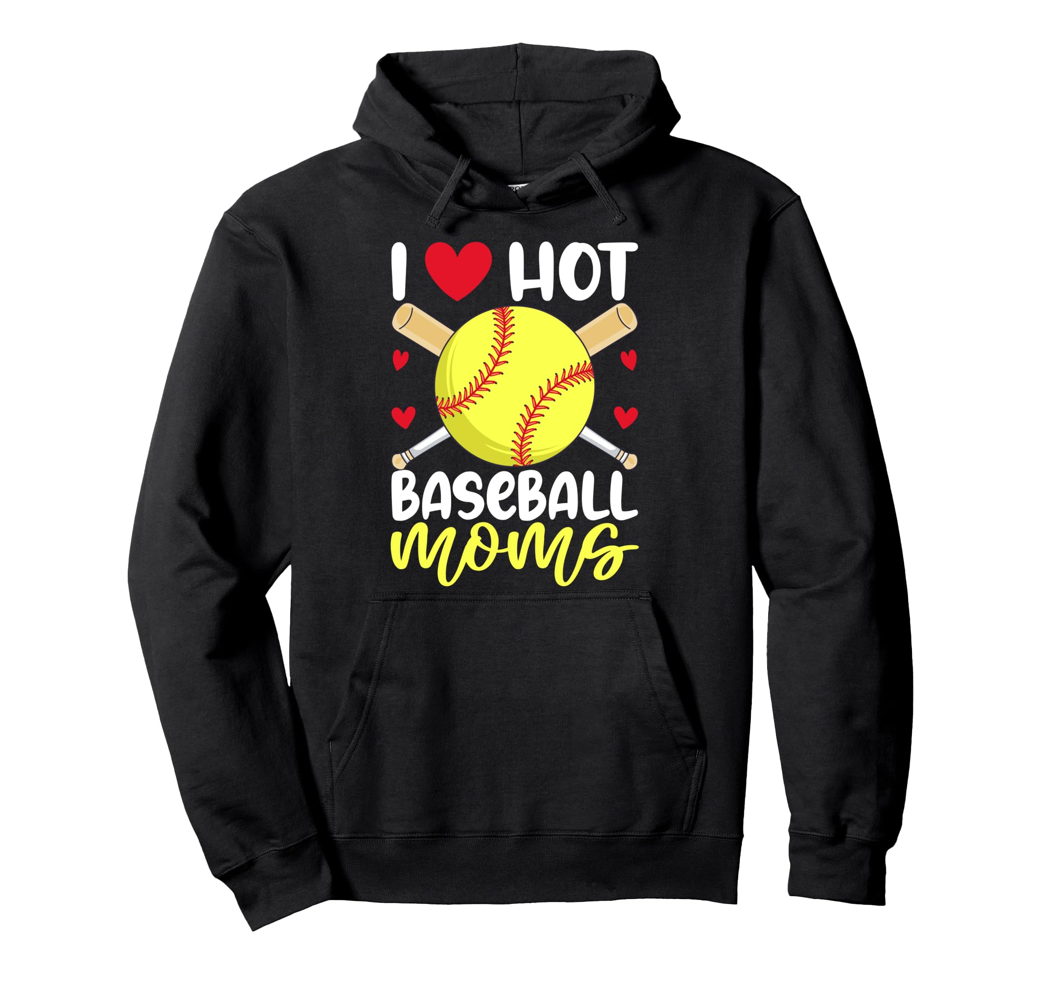 Colorful Baseball Inspired Moms Hoodie - Aesthetic Graphic Unisex - T-Shirt, Sweatshirt, Hoodie