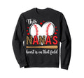 Nanas Baseball Field Leopard Polka Sweatshirt - Novelty Apparel Men Women - T-Shirt, Sweatshirt, Hoodie