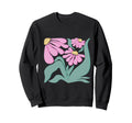 Floral Abstract Hippie Boho Flowers Sweatshirt - Trendy Graphic for Adults - T-Shirt, Sweatshirt, Hoodie