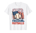 Patriotic Firework Baseball 4Th July T-Shirt - Custom Art Print Unisex - T-Shirt, Sweatshirt, Hoodie