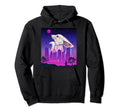 Giant Fennec Fox Vaporwave Synthwave Hoodie - Aesthetic Graphic for Adults - T-Shirt, Sweatshirt, Hoodie