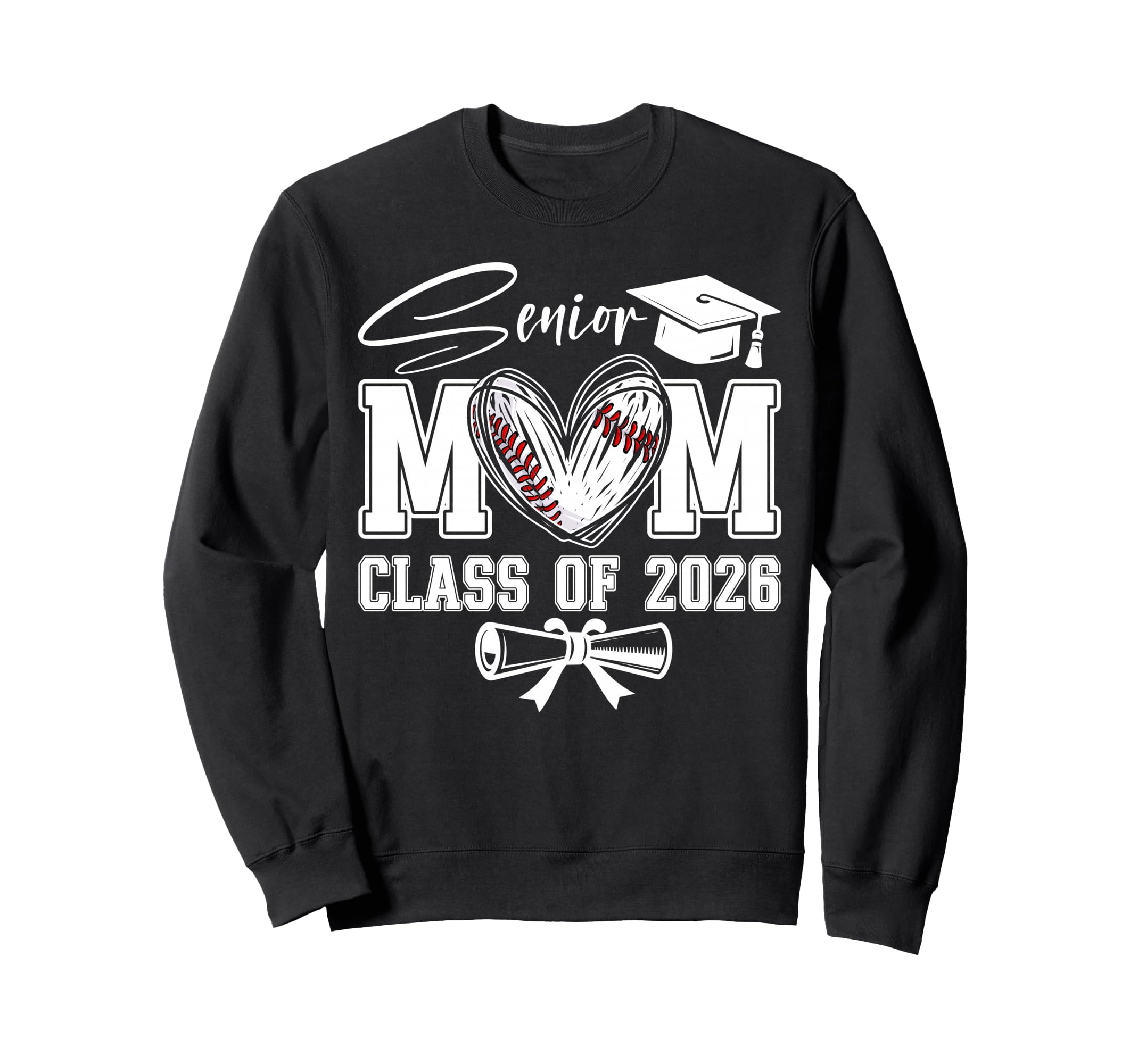 Senior Mom Class 2026 Graduate Sweatshirt - Novelty Apparel Men Women - T-Shirt, Sweatshirt, Hoodie