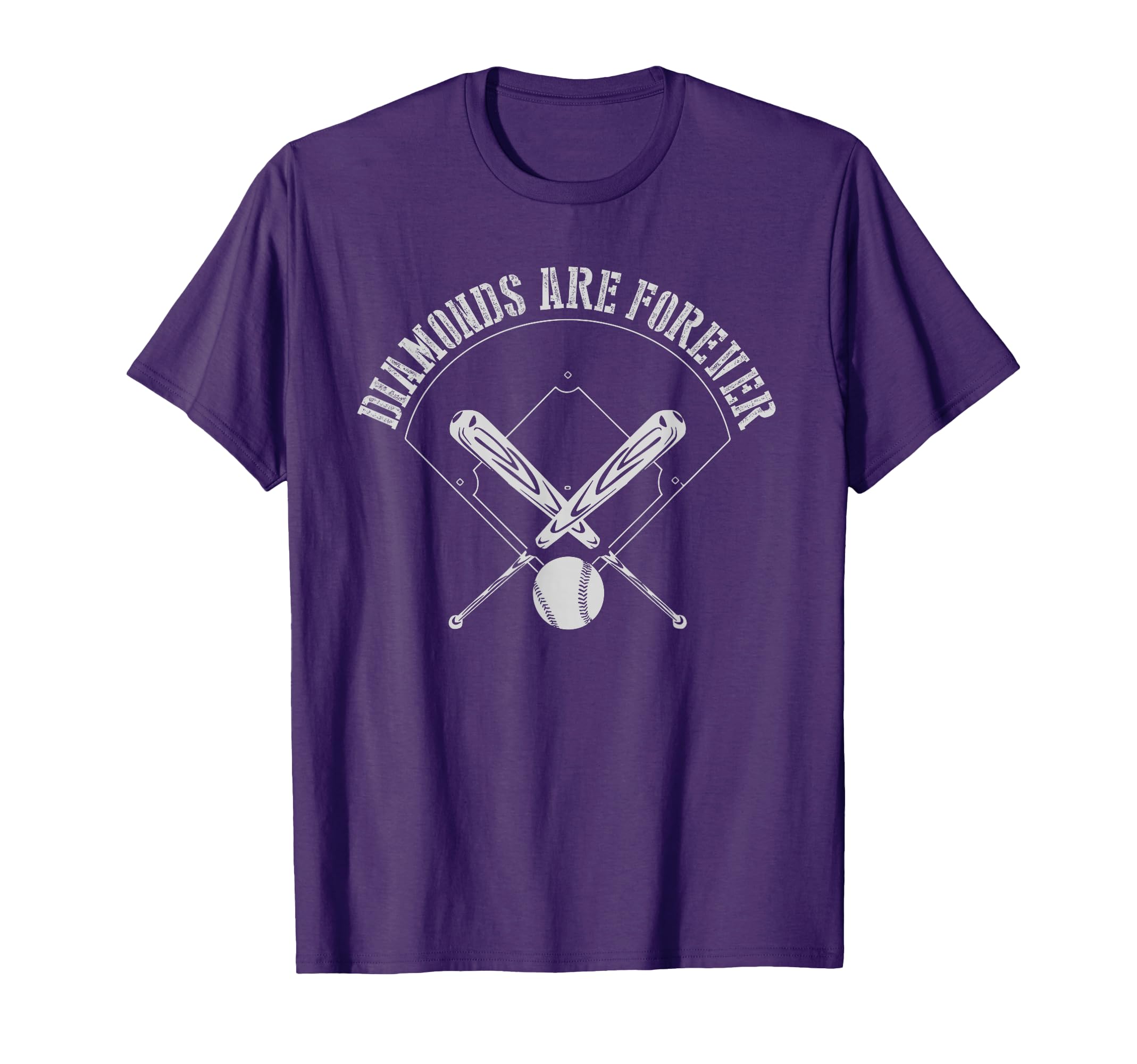Baseball Softball Diamonds Are Forever T-Shirt - Unique Graphic for Adults - T-Shirt, Sweatshirt, Hoodie