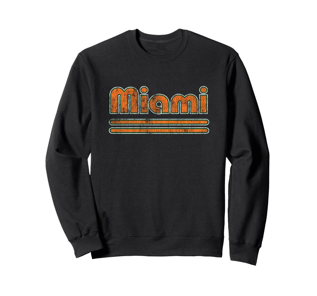 Miami Weathered Distressed South Sweatshirt - Trendy Graphic for Adults - T-Shirt, Sweatshirt, Hoodie