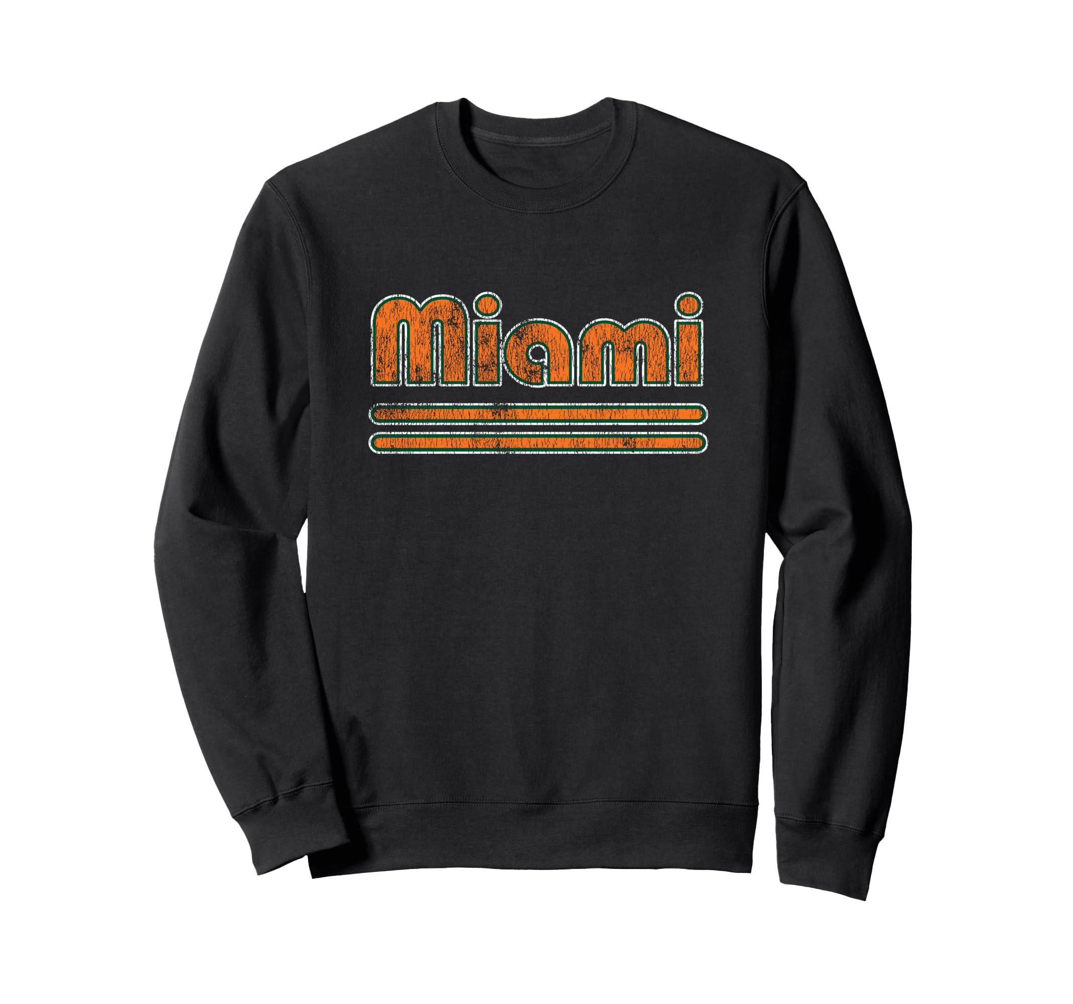 Miami Weathered Distressed South Sweatshirt - Trendy Graphic for Adults - T-Shirt, Sweatshirt, Hoodie