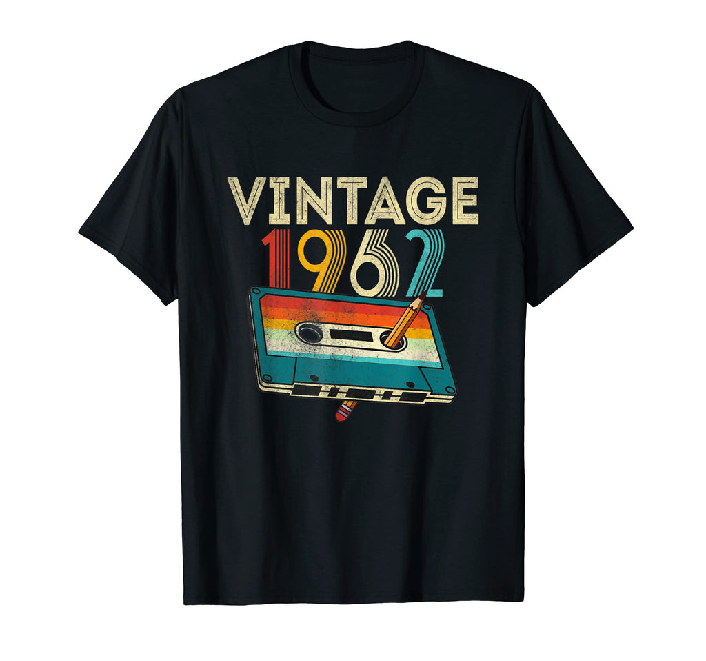 60 Year Old Gifts 1962 Cassette Tape T-Shirt - Streetwear Style Men Women - T-Shirt, Sweatshirt, Hoodie