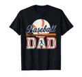 Baseball Dad Play Ball Softball Papa Game T-Shirt - Graphic Print Unisex - T-Shirt, Sweatshirt, Hoodie