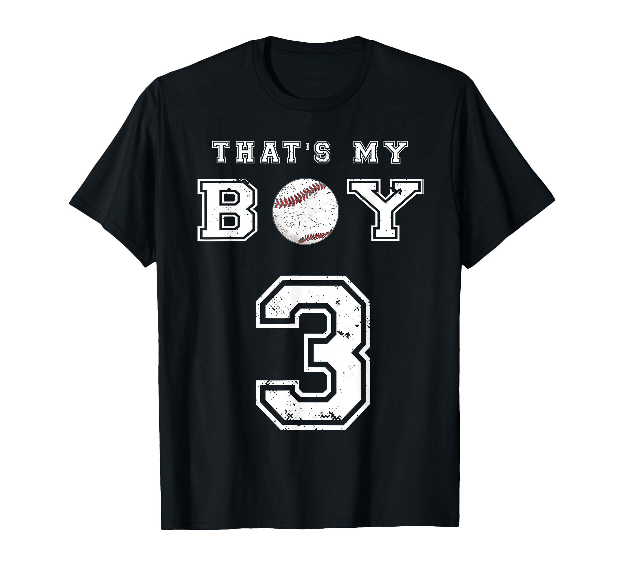 Thats My Baseball 3 Jersey Number T-Shirt - Fun Novelty Design for Adults - T-Shirt, Sweatshirt, Hoodie