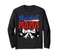 Baseball Mama Bat Bow Ball Gift Sweatshirt - Unique Graphic for Adults - T-Shirt, Sweatshirt, Hoodie