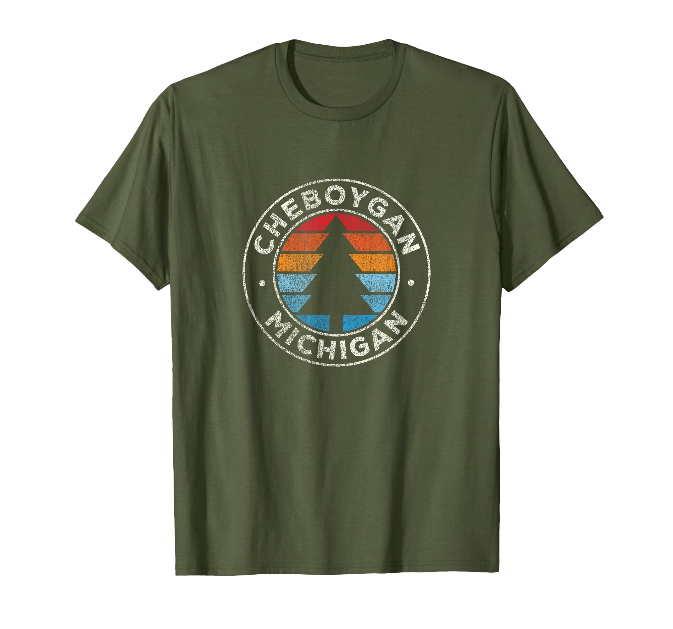 Cheboygan Michigan Mi 70S T-Shirt - Novelty Apparel Unisex - T-Shirt, Sweatshirt, Hoodie