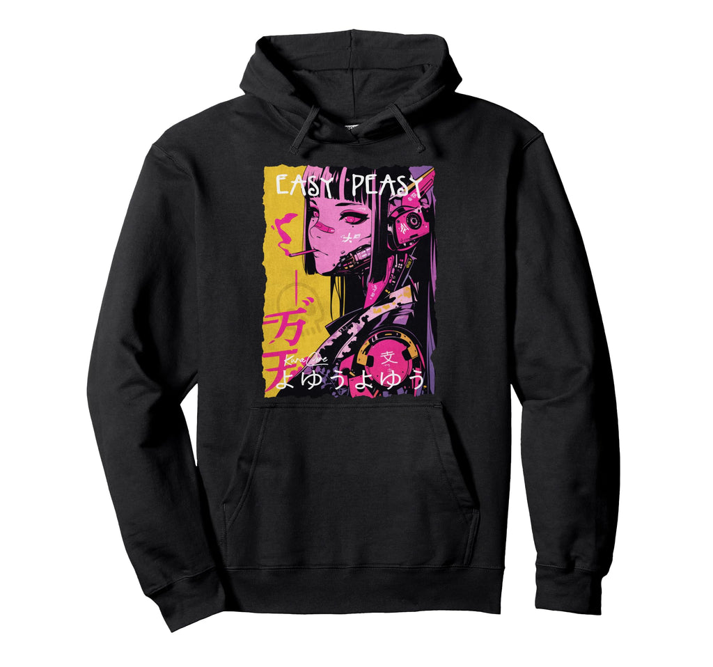 Japan Streetwear Cyberpunk Y2K Hoodie - Aesthetic Graphic Men Women - T-Shirt, Sweatshirt, Hoodie