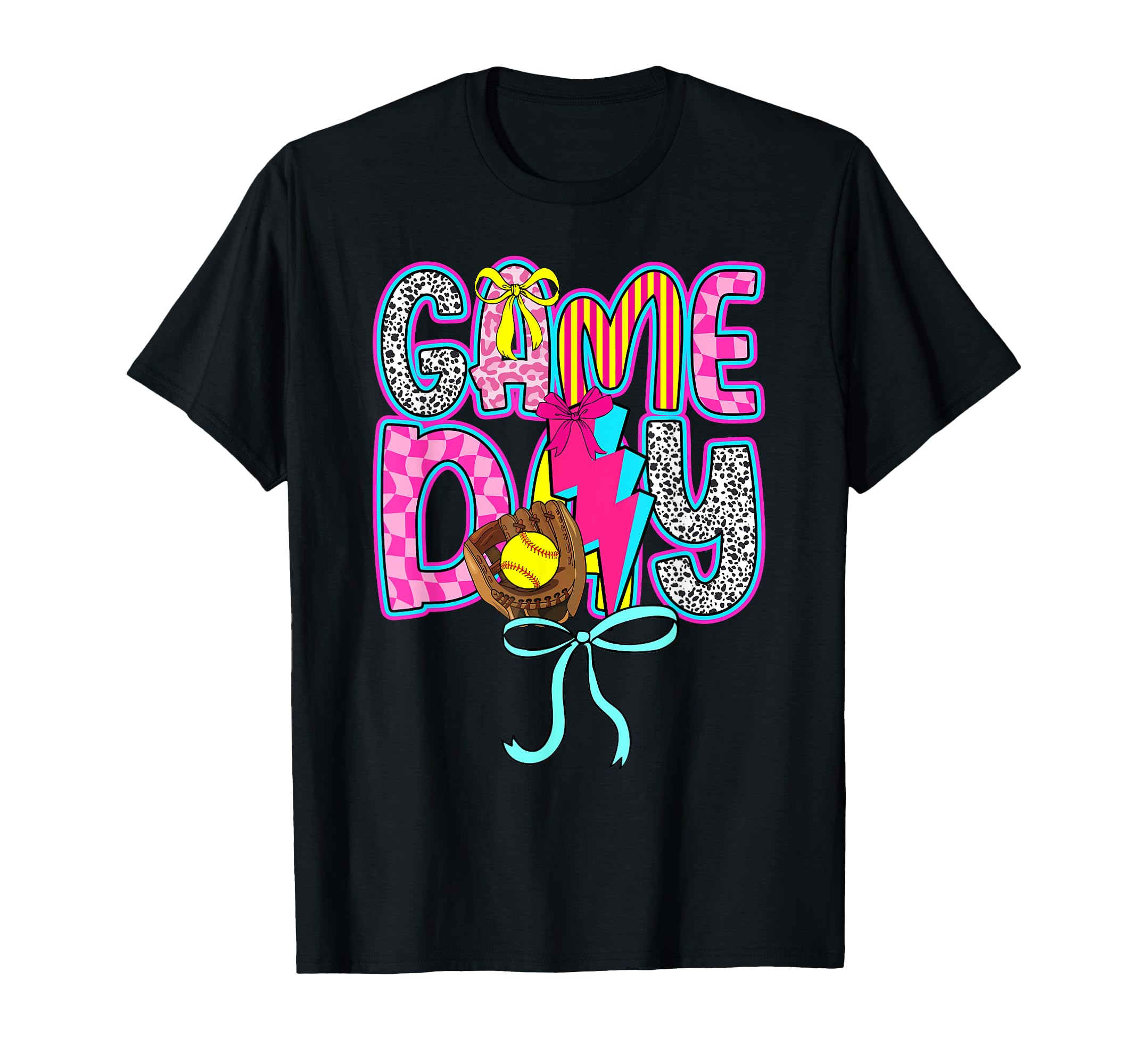 Game Day Preppy Game Day Softball T-Shirt - Custom Art Print for Adults - T-Shirt, Sweatshirt, Hoodie
