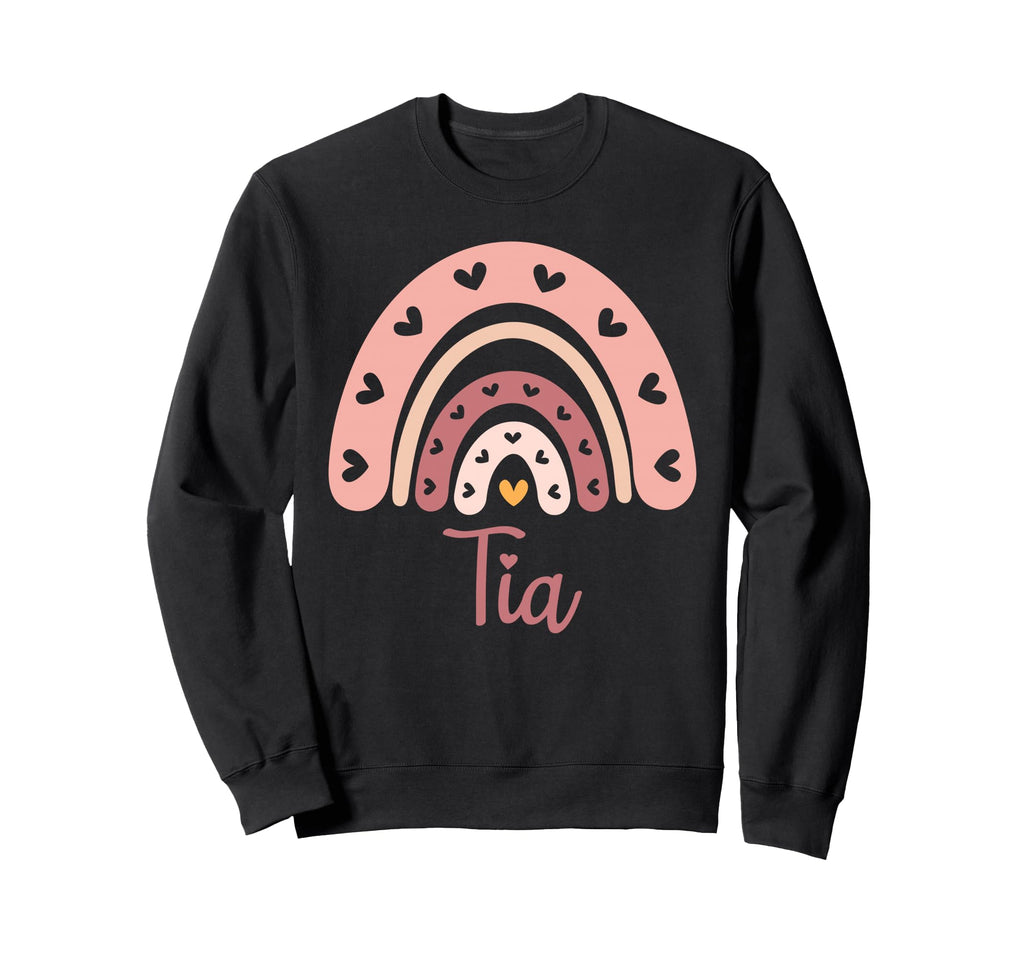 Tia Birthday Rainbow Boho Tia Sweatshirt - Trendy Graphic Men Women - T-Shirt, Sweatshirt, Hoodie