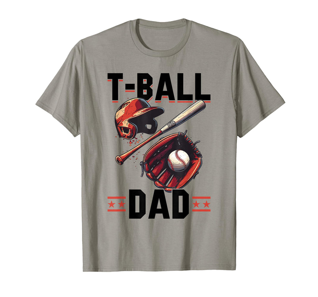 Baseball Player Game Day T Ball Dad T-Shirt - Trendy Graphic Unisex - T-Shirt, Sweatshirt, Hoodie