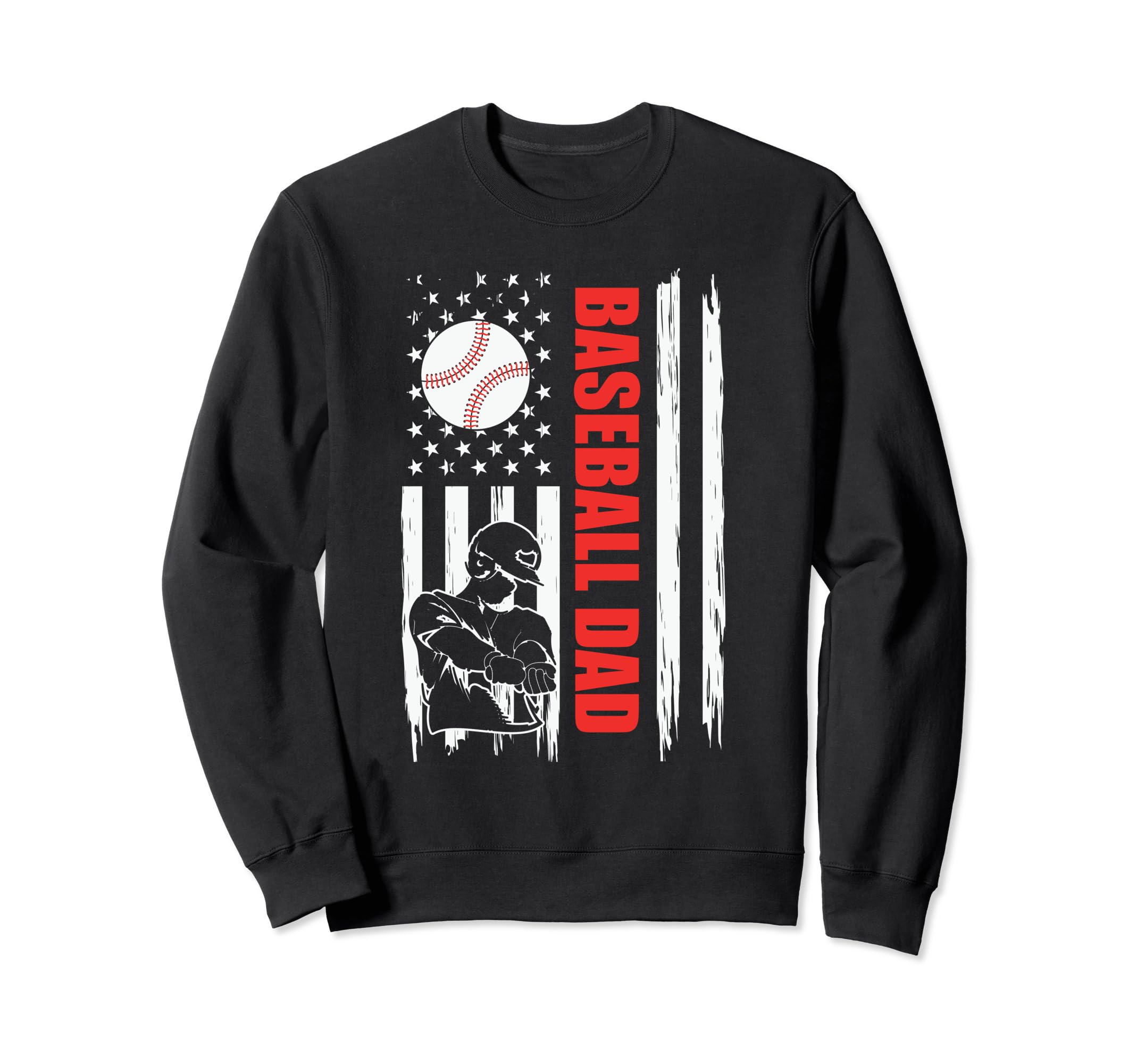 Baseball Dad Gifts Daddy Fathers Sweatshirt - Streetwear Style Men Women - T-Shirt, Sweatshirt, Hoodie