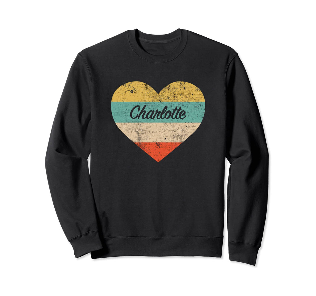 I Love Charlotte North Carolina Sweatshirt - Trendy Graphic Unisex - T-Shirt, Sweatshirt, Hoodie