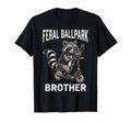 Feral Ballpark Brother Raccoon Scooter T-Shirt - Graphic Print Men Women - T-Shirt, Sweatshirt, Hoodie