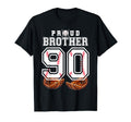Proud Brother Baseball Player Number 90 T-Shirt - Graphic Print Unisex - T-Shirt, Sweatshirt, Hoodie