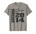 Born 2014 Varsity Awesome Since T-Shirt - Casual Everyday Wear for Adults - T-Shirt, Sweatshirt, Hoodie