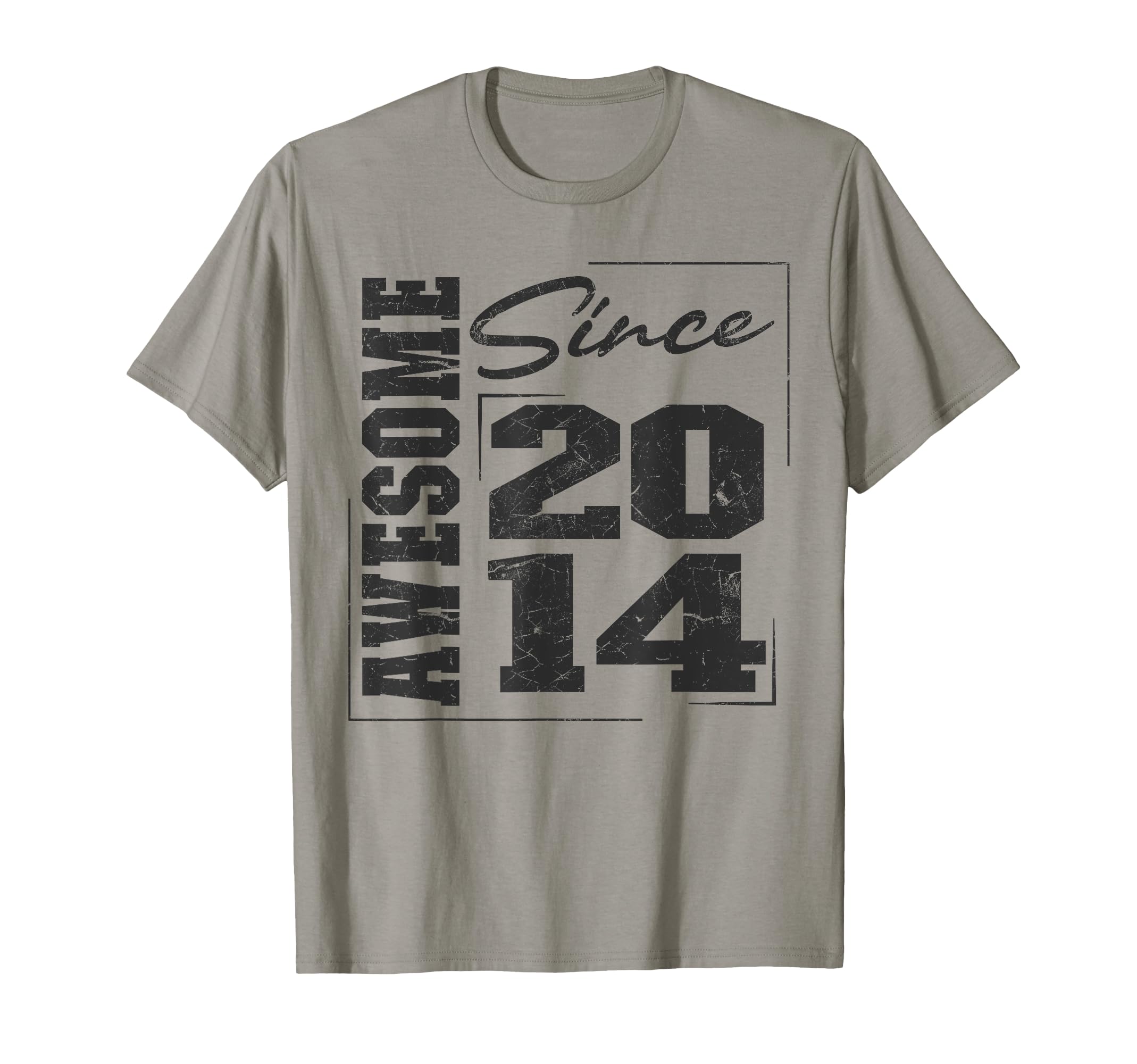Born 2014 Varsity Awesome Since T-Shirt - Casual Everyday Wear for Adults - T-Shirt, Sweatshirt, Hoodie