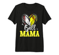 Ball Mama Softball Baseball Mom Mothers T-Shirt - Minimalist Print Unisex - T-Shirt, Sweatshirt, Hoodie