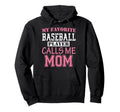 Funny Supportive Mom Baseball Player Hoodie - Aesthetic Graphic Unisex - T-Shirt, Sweatshirt, Hoodie