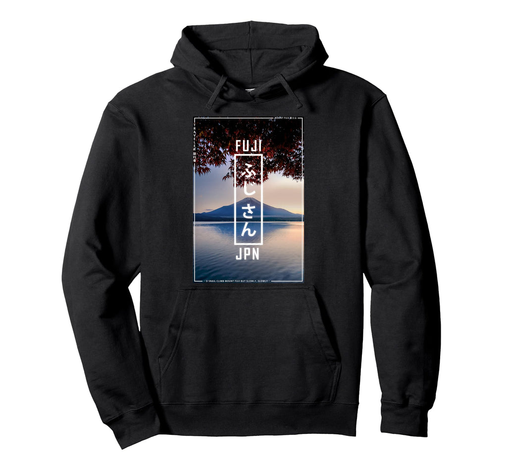 Japan Mount Fuji Japanese Vaporwave Hoodie - Minimalist Print Men Women - T-Shirt, Sweatshirt, Hoodie