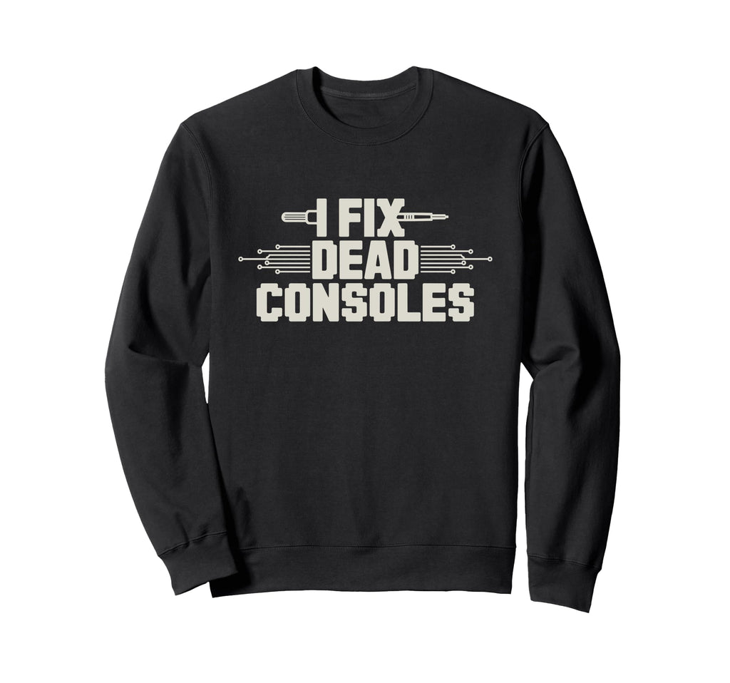 Gaming Repair Console Restoration Sweatshirt - Custom Art Print for Adults - T-Shirt, Sweatshirt, Hoodie