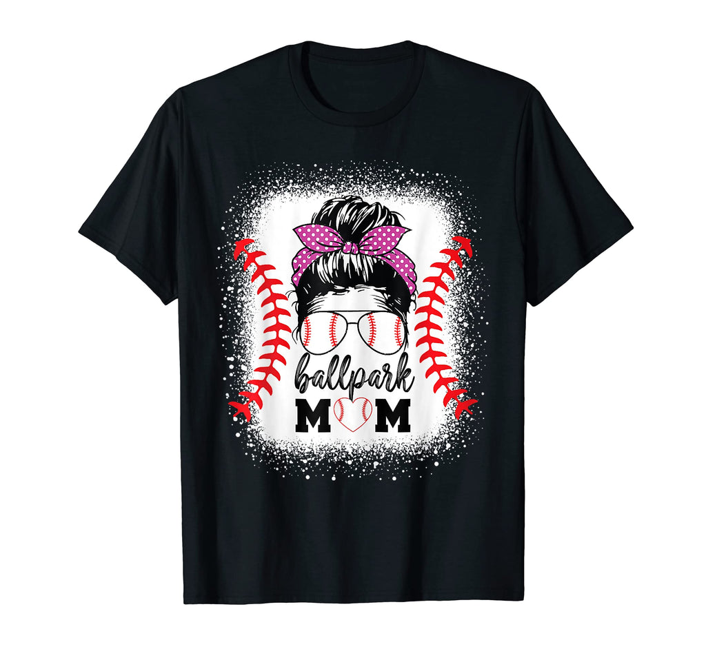 Mothers Day Ballpark Mom Baseball T-Shirt - Custom Art Print Men Women - T-Shirt, Sweatshirt, Hoodie