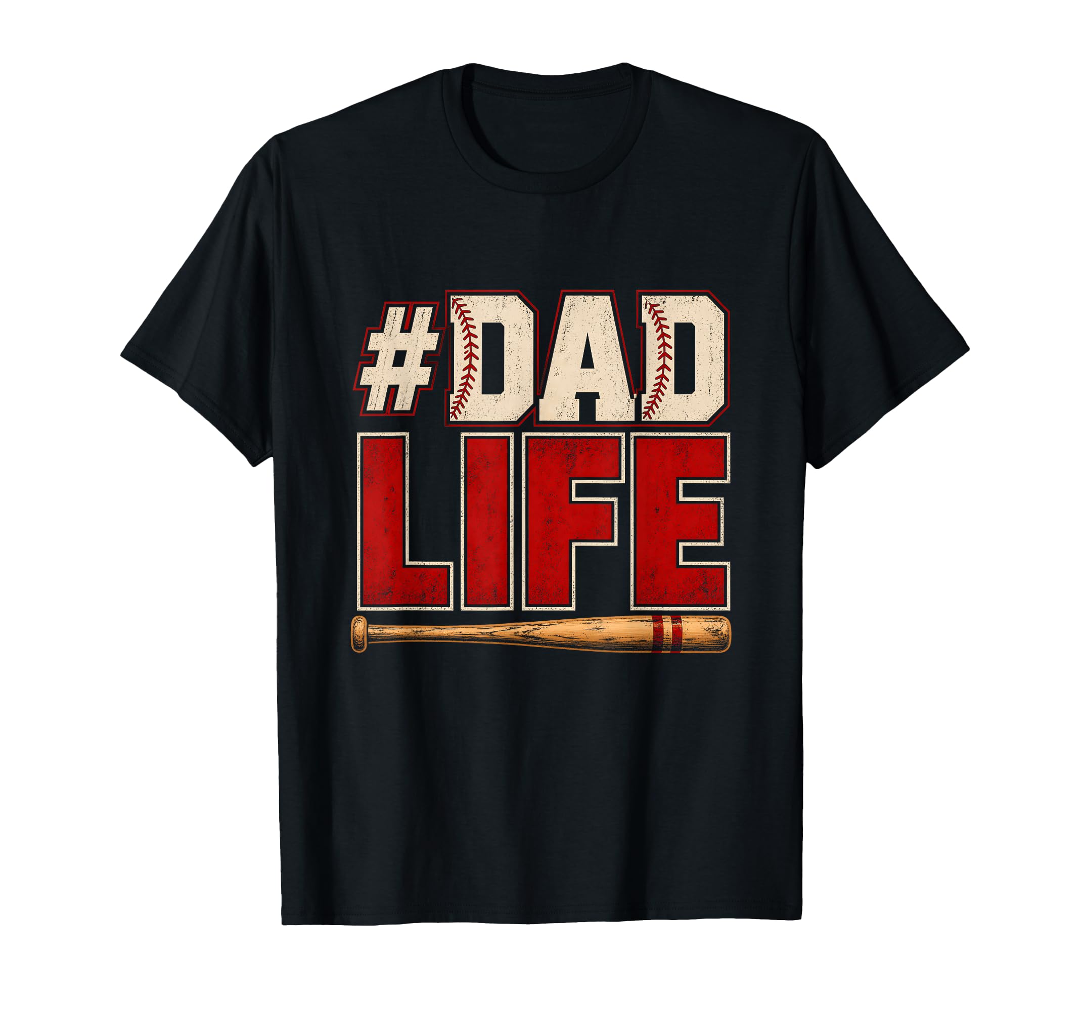 Proud Dad Life Baseball Bold T-Shirt - Trendy Graphic for Adults - T-Shirt, Sweatshirt, Hoodie
