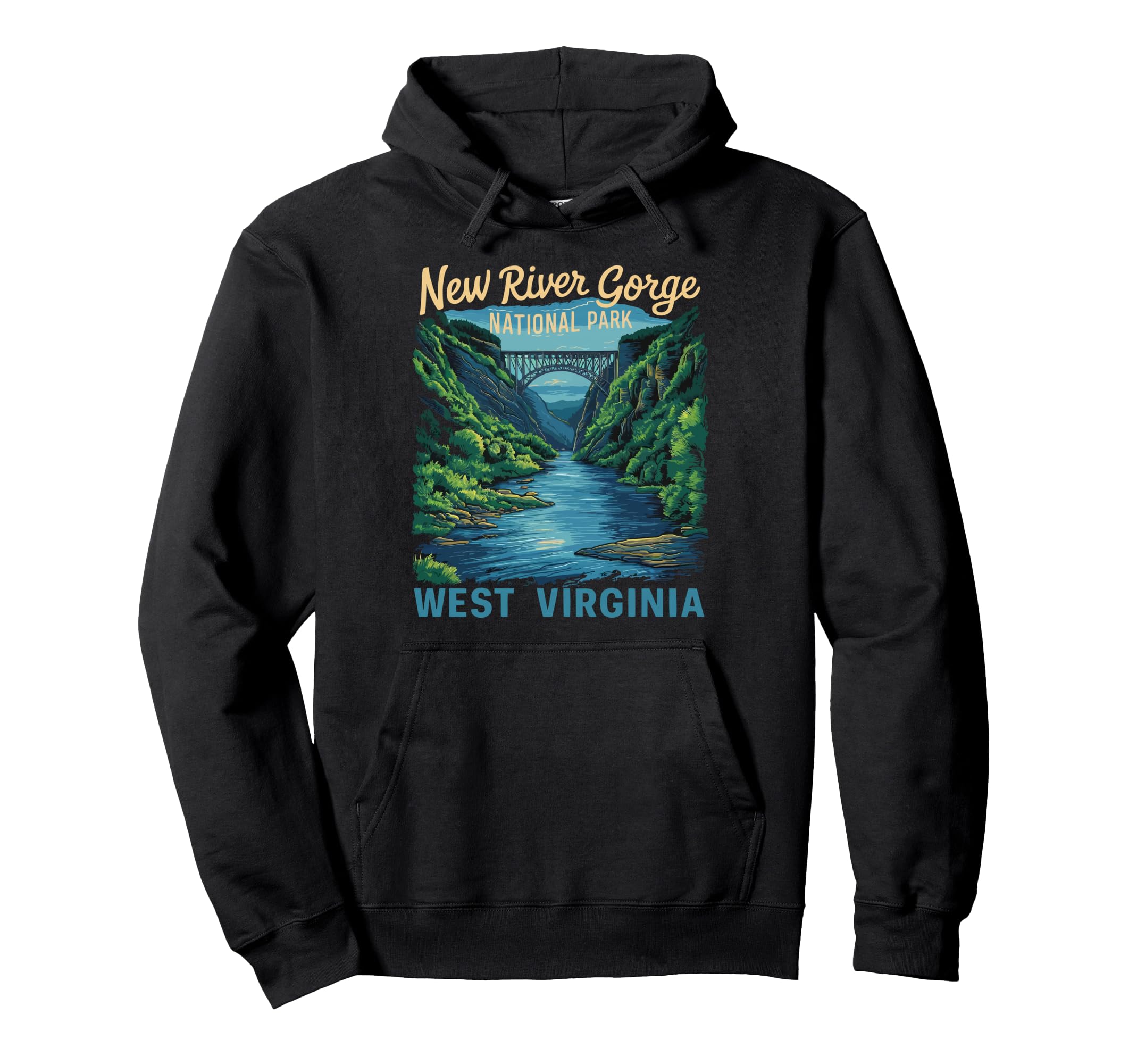 New River Gorge National Park Bridge Hoodie - Aesthetic Graphic Men Women - T-Shirt, Sweatshirt, Hoodie