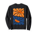 Colorful 70S Flower Power Floral Sweatshirt - Fun Novelty Design Men Women - T-Shirt, Sweatshirt, Hoodie