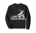 Roller Skating Disco Derby Skates Sweatshirt - Minimalist Print Unisex - T-Shirt, Sweatshirt, Hoodie