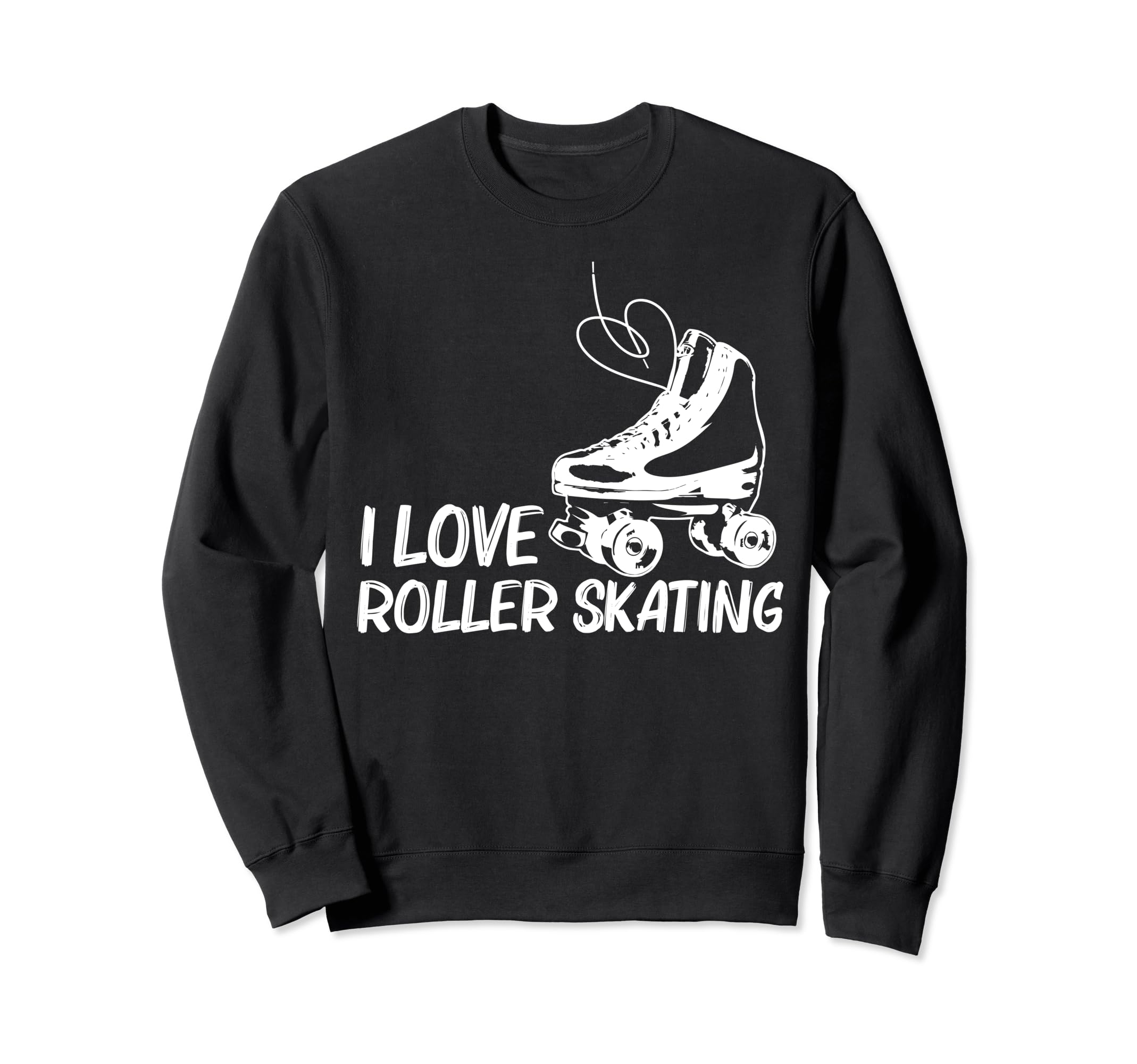 Roller Skating Disco Derby Skates Sweatshirt - Minimalist Print Unisex - T-Shirt, Sweatshirt, Hoodie